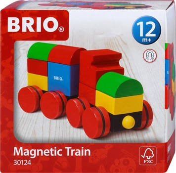 Tocząca się zabawka Ravensburger Brio Toy Trains Magnetyczny drewniany pociąg (7312350301243)