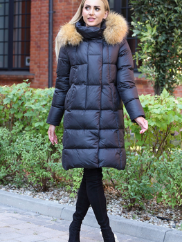 Куртка зимова жіноча PERSO BLH220011FXR 3XL Чорна (5905080201192)