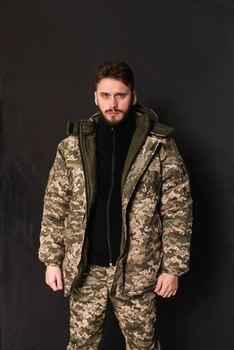 Куртка-бушлат военная мужская тактическая ВСУ (ЗСУ) Пиксель 8740 52 размер