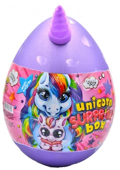 Яйце - сюрприз Danko Toys Unicorn Surprise Box (рос) фіолетовий USB-01-01
