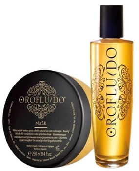 Zestaw upominkowy do pielęgnacji włosów Orofluido Original Beauty Eliksir 100 ml + Maska 250 ml (8432225089812)