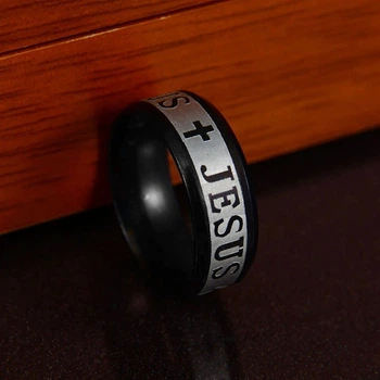 Кільце Jesus із нержавіючої медичної сталі RS-036 (22.3 розмір)