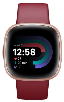 Смарт-часы Fitbit Versa 4 Beet Juice/Copper Rose (FB523RGRD)