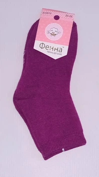 Носки махрові дитячі Фенна C613 25-30(р) 16-18см фіолетовий