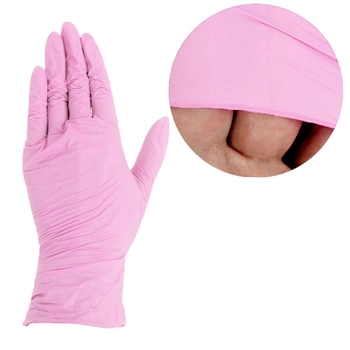 Перчатки MediOk нитриловые без талька Rose Sapphire розовые M 100 шт (0306887)
