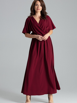 Sukienka trapezowa damska Lenitif L055 XL Czerwona (5902194372664)