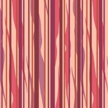 Тканина меблева габардин Kanzas Hippi Stripe принт смуга