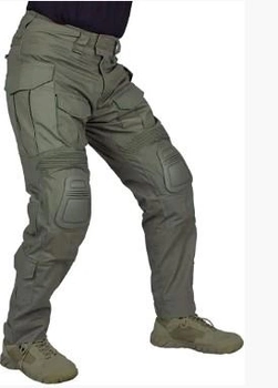Чоловічі тактичні штани рип стоп зі знімними наколінниками G3 Combat IDOGEAR, штани армійські Rip Stop олива, 98532125-L
