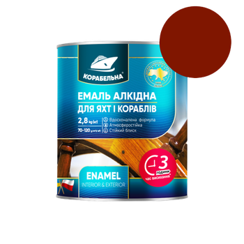 Емаль ПФ-115 Корабельна червоно-коричнева 2,8 кг