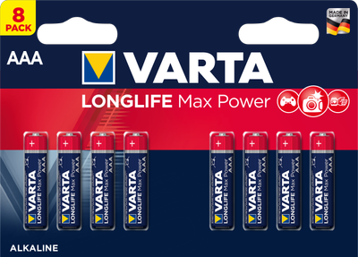 Baterie Varta Longlife Max Power 8 AAA (04703101418)