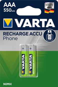 Akumulator uniwersalny Varta Phone ACCU AAA 550 mAh BLI 2 Ni-MH (58397101402)