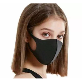 Маска защитная, многоразовая, тканевая, чёрная Fashion Mask