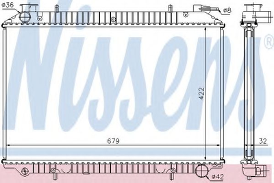 Радиатор охлаждения Nissens (62976A)