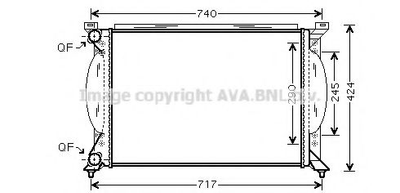 Радиатор, Система охлаждения двигателя Ava (AI2195)