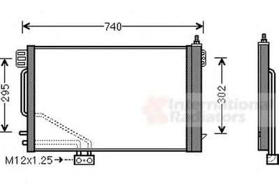 Конденсор кондиционера COND W203 (C-KL) NT DIESE (Van Wezel) Van Wezel (30005200)