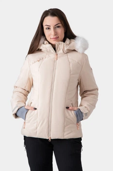Гірськолижна куртка Avecs бежева з мембранної тканини 70504/8 2XL