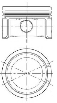 Поршень с кольцами VAG 81.5 1,8 20V AMB/ARX/AWT (выр-во NURAL) Nural (8750290730)