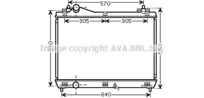 Радиатор охлаждения SUZUKI GRAND VITARA 2,0 2,4 MT (выр-во AVA) Ava (SZ2104)