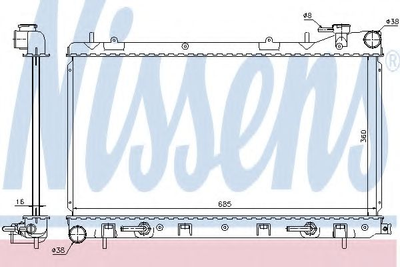 Радіатор охолодження Nissens (67715)