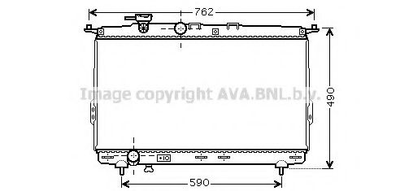 Радіатор охолодження HYUNDAI SONATA IV (EF) (98-) (вир-во AVA) Ava (HY2106)