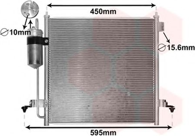 Конденсор кондиціонера MITSUBISHI L200 06>15 (Van Wezel) Van Wezel (32005218)