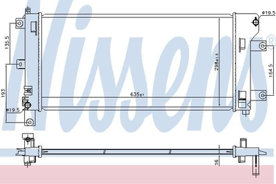 Радіатор Nissens (68773)