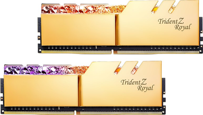 Оперативна пам'ять G.Skill DDR4-3200 16384MB PC4-25600 (Kit of 2x8192) Trident Z Royal Gold (F4-3200C16D-16GTRG)