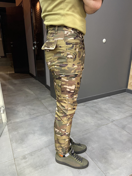 Штани тактичні флісові, розмір 3XL, Мультикам, утеплені штани для військових на флісі, тактичні штани