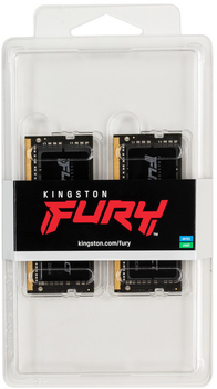Pamięć Kingston Fury SODIMM DDR4-2666 32768MB PC4-21300 (Kit of 2x16384) Impact Black (KF426S15IB1K2/32)