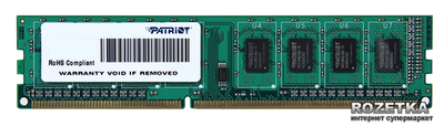 Оперативна пам'ять Patriot DDR3-1600 4096MB PC3-12800 Signature Line (PSD34G160081)