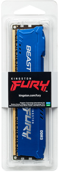 Оперативная память Kingston Fury DDR3-1600 8192MB PC3-12800 (Kit of 2x4096) Beast Blue (KF316C10BK2/8)