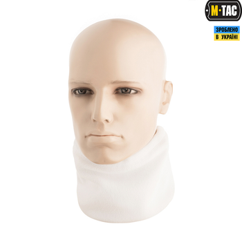 M-Tac шарф-труба Elite короткий з затяжкою фліс (270г/м2) White S/M