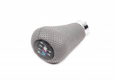 Ручка КПП AVTM BMW E30/E34/E36 1982-2000 (5 передач шкірозамінника, сіра перфорація), (bm0103), (6450103A)