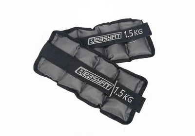 Утяжелители для рук и ног EasyFit EF-AWTМ-150. 2шт по 1.5 кг серые для бега и фитнеса