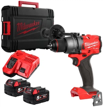 Дрель-шуруповерт аккумуляторный Milwaukee M18 FDD3-502X158 Нм + заряд.устройство 2 акум.Х 5Ач HD кейс (4933479863)