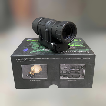 Монокуляр ночного видения Spina optics PVS-14, 3х28, цифровой, 200 м, 850 нм, крепление на шлем + на Пикатинни (244394)