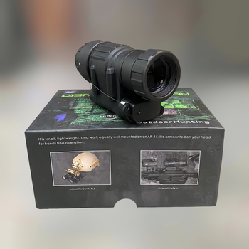 Монокуляр нічного бачення Spina optics PVS-14, 3х28, цифровий, 200 м, 850 нм, кріплення на шолом + на Пікатінні (244394)