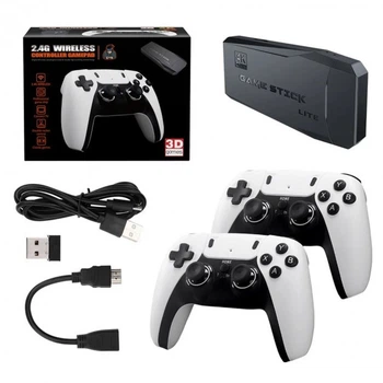 Игровая консоль/приставка 2.4G ретро приставка WIRELESS CONTROR GAMEPAD 4K (M8PRO) (два джойстика)