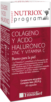 Suplement diety Ynsadiet Colageno y Acido Hialuronico 30 kapsułek (8412016362973)