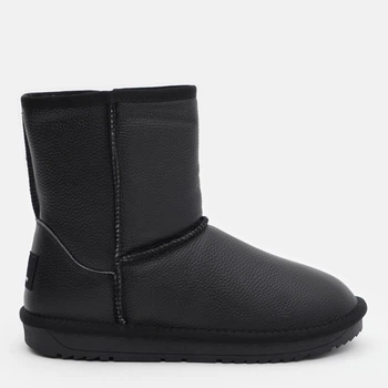 Жіночі уггі високі шкіряні з хутром Ouqidageni AL5835-1 37 Чорні (ROZ6501048773_ROZ6501003416)