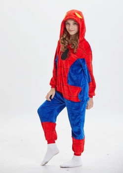 Піжама кігурумі Kigurumi Людина павук для дівчаток Червоно-синій на зріст 145-155 см (201841)