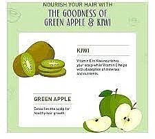 Маска для волосся "Зелене яблуко та ківі" - Dabur Vatika Naturals Fruitamin Green Apple And Kiwi Hair Conditioning Mask 350g (1029135-1362874-2)