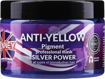 Маска для волос - Ronney Professional Anti-Yellow Pigment Silver Power Mask 1000ml (300ml, 1000ml) (1051868-1398632-2)