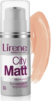 Матирующая крем-пудра Lirene CityMatt Matting and Smoothing Fluid 208 - Tofee (30 мл) (228017-947290-2)