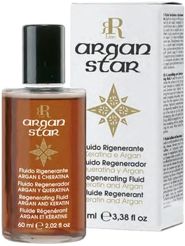 Регенеруючий флюїд для волосся з аргановим маслом та кератином RR Line Argan Star Regenerating Fluid 60ml (727505-653889-2)