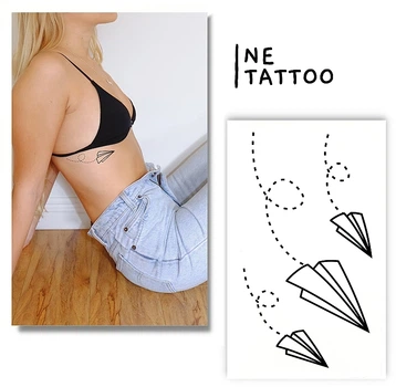 Тимчасовий тату "Літак орігамі" - Ne Tattoo Тимчасовий тату "Літак орігамі" (1шт) (982355-0-2)