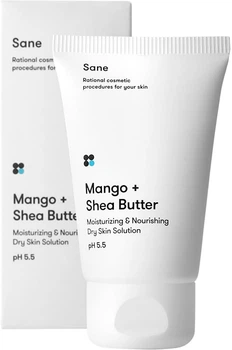 Крем для сухой кожи лица с маслом манго + ши Sane Face Cream for Dry Skin 40ml (897737-855325-2)
