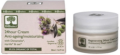 Крем для лица 24 часа от морщин с экстрактом "Мирта" и овсом BioSelect Cream Anti-Aging 50ml (50ml) (232227-502207-2)