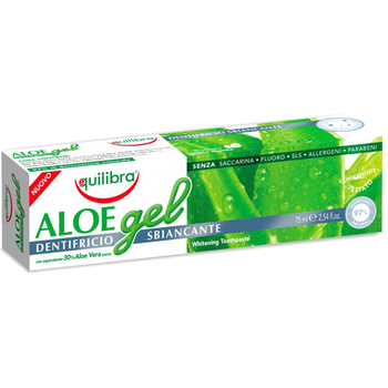 Відбілювальна зубна паста Equilibra Aloe Gel Whitening Toothpaste 75 мл (80001370108750)