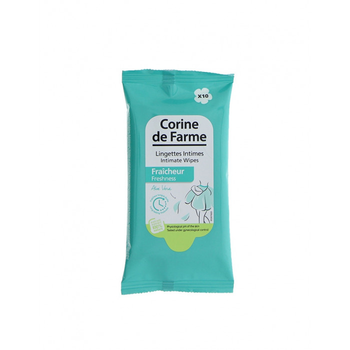 Серветки для інтимної гігієни Corine de Farme Frescura Intimate Wipes 10 шт (3468080603127)